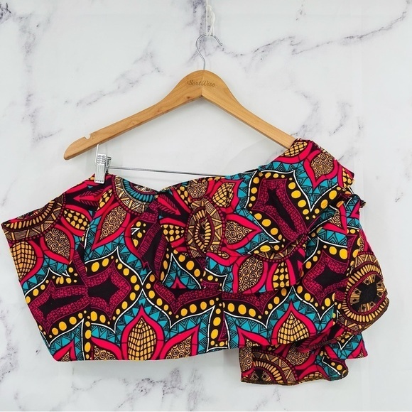 Anthropologie SIKA Ruffled One-Shoulder Blouse - Picture 3 of 6